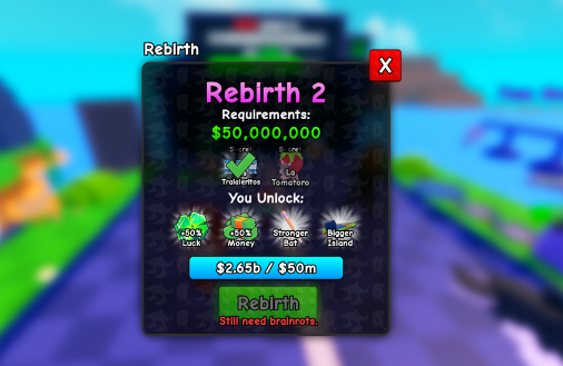rebirth plants vs brainrots